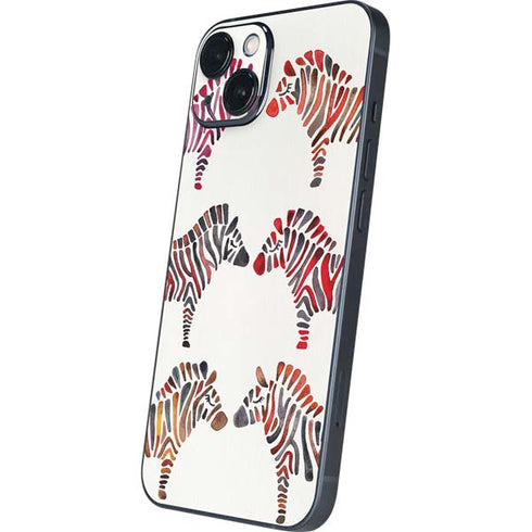 Cat Coq Rainbow Zebras iPhone 14 Plus Skin